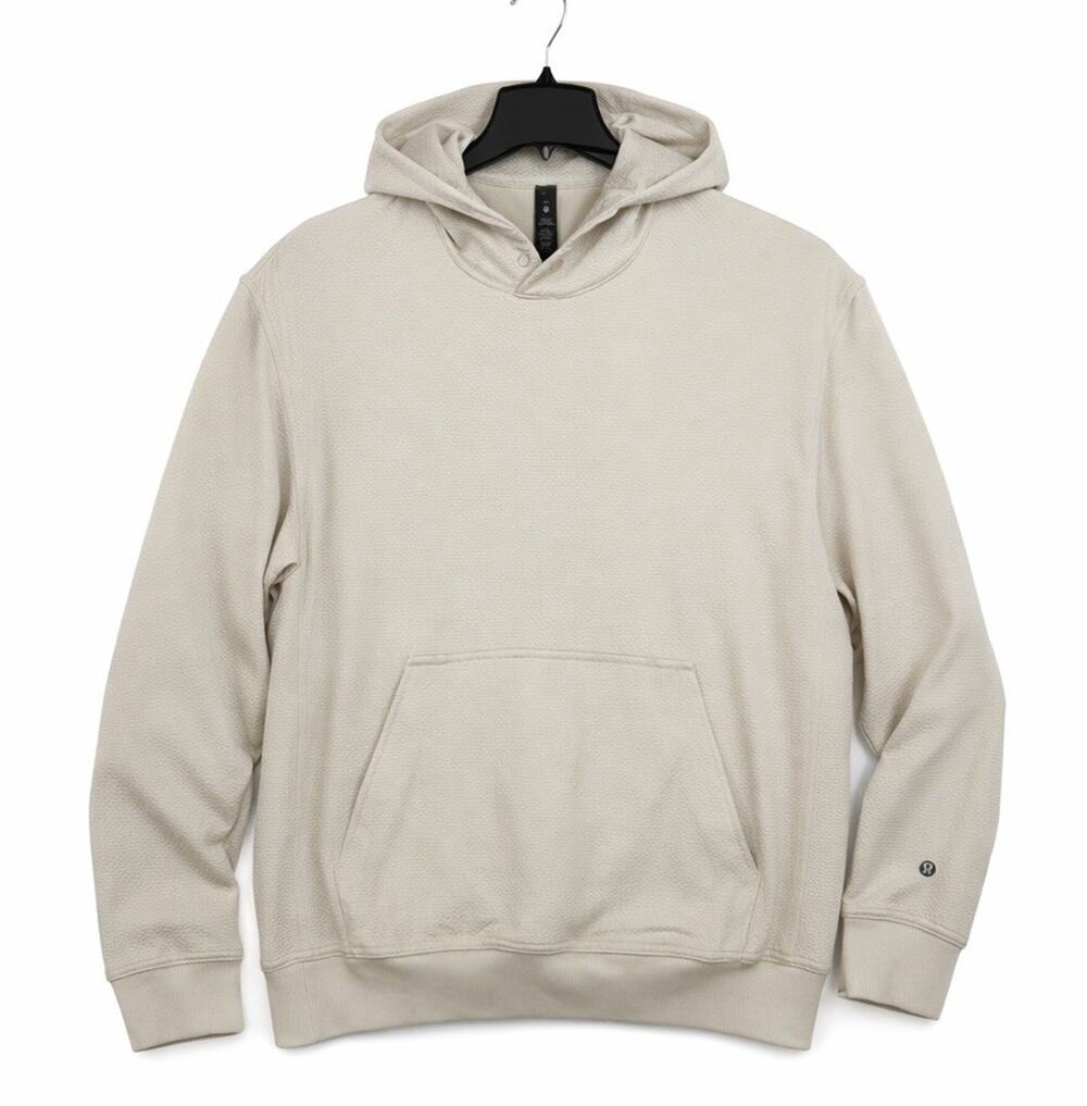 Lululemon Hoodie Mens XS Ivory Relaxed Fit Training Knit LM3DIQS Gym